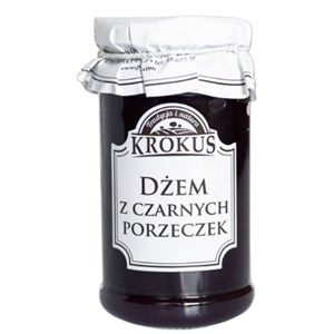 DŻEM Z CZARNYCH PORZECZEK O OBNIŻONEJ ZAWARTOŚCI CUKRU BEZGLUTENOWY 235 g - KROKUS