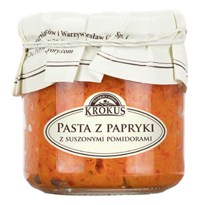 PASTA Z PAPRYKI Z SUSZONYMI POMIDORAMI BEZGLUTENOWA 180 g - KROKUS