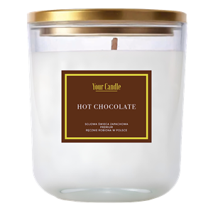 ŚWIECA SOJOWA ZAPACHOWA HOT CHOCOLATE 180 ml - YOUR CANDLE (PRODUKT SEZONOWY)