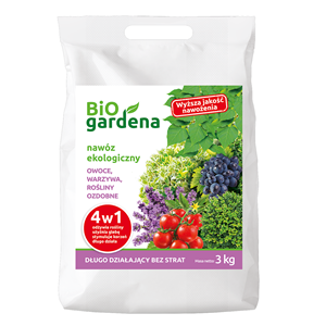 NAWÓZ DO OWOCÓW, WARZYW, ROŚLIN OZDOBNYCH 4w1 ECO 3 kg - BIOGARDENA