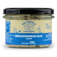 PASTA Z MAKRELI WĘDZONEJ ŚRÓDZIEMNOMORSKA BEZGLUTENOWA 200 g - SMOLIN FISH (NA ZAMÓWIENIE)