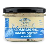 PASTA Z PSTRĄGA WĘDZONEGO Z SUSZONYMI POMIDORAMI BEZGLUTENOWA 200 g - SMOLIN FISH (NA ZAMÓWIENIE)