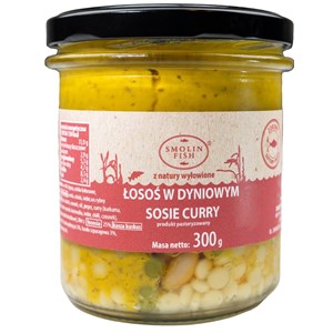 ŁOSOŚ W DYNIOWYM SOSIE CURRY 300 g - SMOLIN FISH (NA ZAMÓWIENIE)