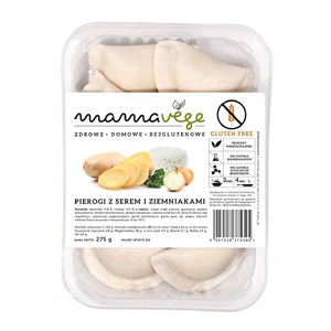 PIEROGI Z SEREM I ZIEMNIAKAMI BEZGLUTENOWE 275 g - MAMA VEGE