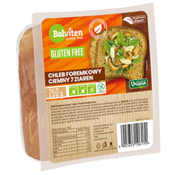 CHLEB FOREMKOWY CIEMNY 7 ZIAREN KROJONY BEZGLUTENOWY 250 g - BALVITEN