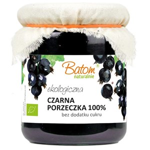 CZARNA PORZECZKA 100 % BEZ DODATKU CUKRÓW BIO 260 g - BATOM