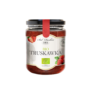 TRUSKAWKA 80 % Z CUKREM TRZCINOWYM BIO 270 g - SAD DANKÓW