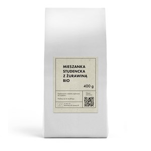 MIESZANKA STUDENCKA Z ŻURAWINĄ BIO 400 g - THE PLANET