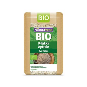 PŁATKI ŻYTNIE BIO 300 g - NATURAVENA