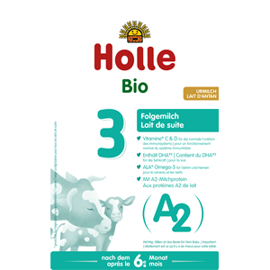MLEKO A2 KROWIE 3 NASTĘPNE DLA NIEMOWLĄT PO 6 MIESIĄCU BIO 400 g - HOLLE