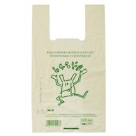 REKLAMÓWKA KOMPOSTOWALNA I BIODEGRADOWALNA ZE SKROBI KUKURYDZIANEJ 1 szt (50 cm x 27 cm) - BIODEGRADOWALNI