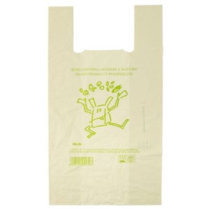 REKLAMÓWKA KOMPOSTOWALNA I BIODEGRADOWALNA ZE SKROBI KUKURYDZIANEJ 1 szt (60 cm x 30 cm) - BIODEGRADOWALNI