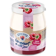 JOGURT MALINOWY Z MLEKA SIENNEGO BEZGLUTENOWY BIO 150 g (SŁOIK) - STERZING-VIPITENO