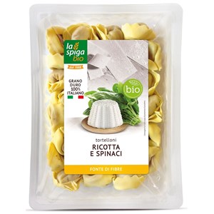 TORTELLONI ŚWIEŻE Z RICOTTĄ I SZPINAKIEM BIO 250 g - LA SPIGA