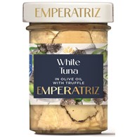 TUŃCZYK BIAŁY FILETY MSC W OLIWIE Z OLIWEK Z TRUFLĄ 180 g (120 g) (SŁOIK) - EMPERATRIZ
