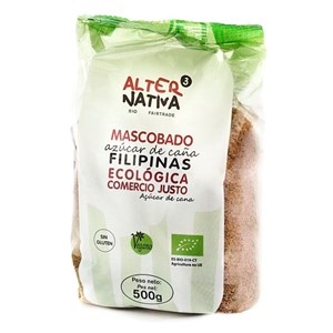 CUKIER TRZCINOWY MASCOBADO BEZGLUTENOWY BIO 500 g - ALTERNATIVA3