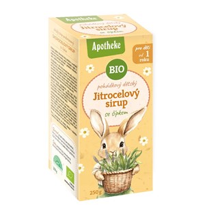 SYROP DLA DZIECI Z BABKI LANCETOWATEJ I DZIKIEJ RÓŻY OD 1 ROKU ŻYCIA BIO 250 g - APOTHEKE