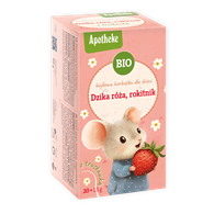 HERBATKA BAJKOWA DLA DZIECI - DZIKA RÓŻA, ROKITNIK I TRUSKAWKA BIO (20 x 1,5 g) 30 g - APOTHEKE