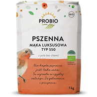 MĄKA PSZENNA LUKSUSOWA TYP 550 BIO 1 kg - PROBIO