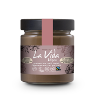 KREM MIGDAŁOWO - CZEKOLADOWO - DAKTYLOWY BEZGLUTENOWY FAIR TRADE BIO 200 g - LA VIDA