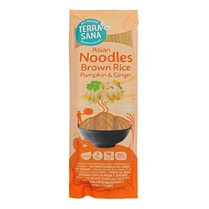 MAKARON (RYŻOWY RAZOWY Z DYNIĄ I IMBIREM) NOODLE SPAGHETTI BEZGLUTENOWY BIO 250 g - TERRASANA